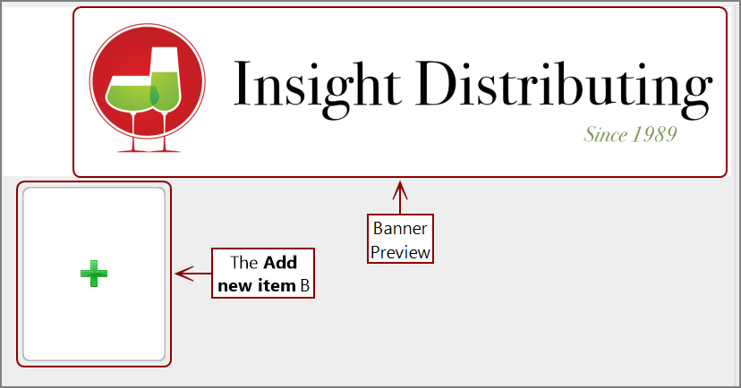 The result of the banner image in Workbench.