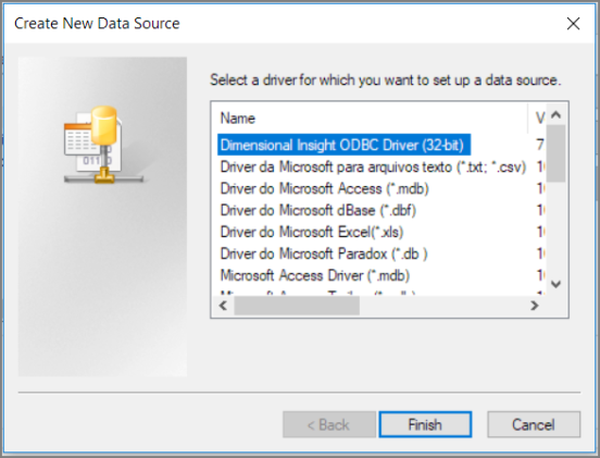 Create New Data Source