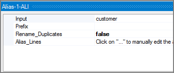 VI Alias Object Attributes Pane