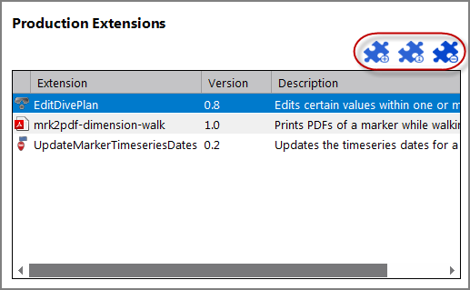 Production Extensions on the Advanced Tab Production Extensions on the Advanced Tab