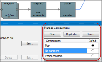 Choose Configuration from Manage Configuration List Choose Configuration from Manage Configuration List