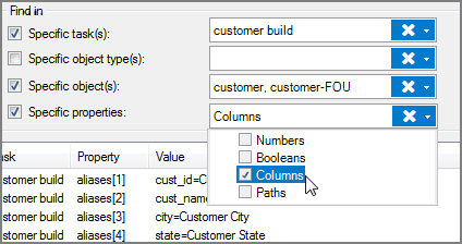 Find & Replace VI Object Properties Example of searching VI object properties