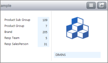 View of the top right corner of an Overview page. View of the top right corner of an Overview page.