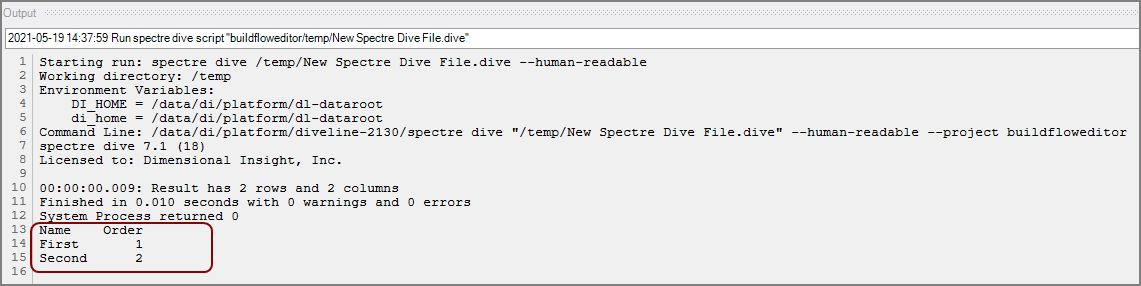 Metadata for Inputs Metadata for Inputs