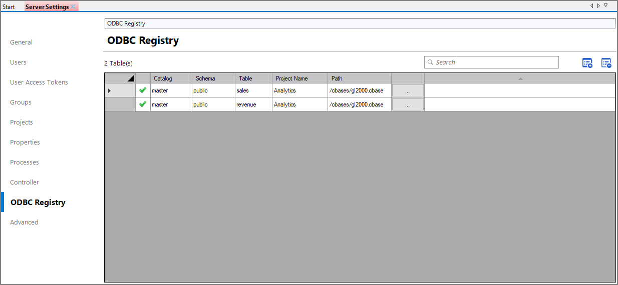 ODBC Registry GUI ODBC Registry GUI