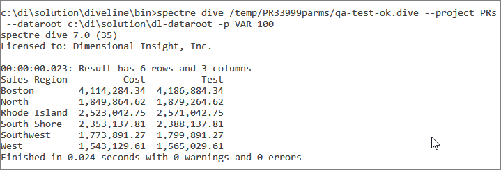 Parms declared and used Parms declared and used