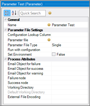 Production Parameter Node Attributes Production Parameter Node Attributes