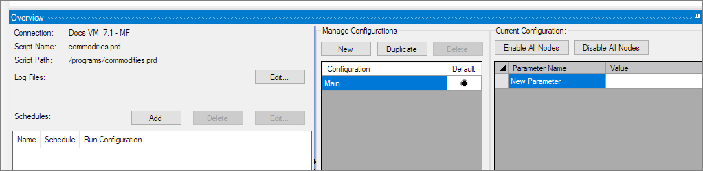 Production Overview Pane Production Overview Pane