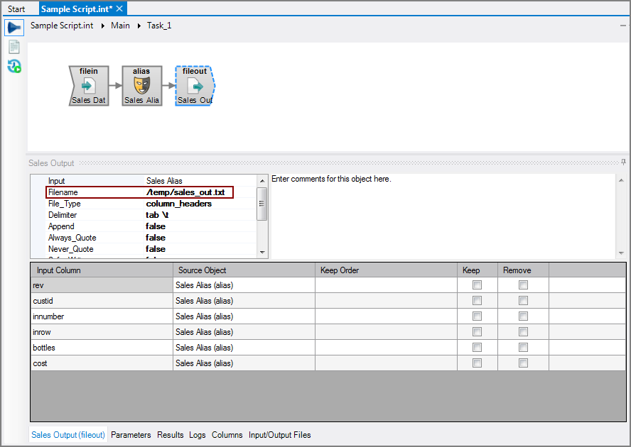 VI Script Fileout Object VI Script Fileout Object
