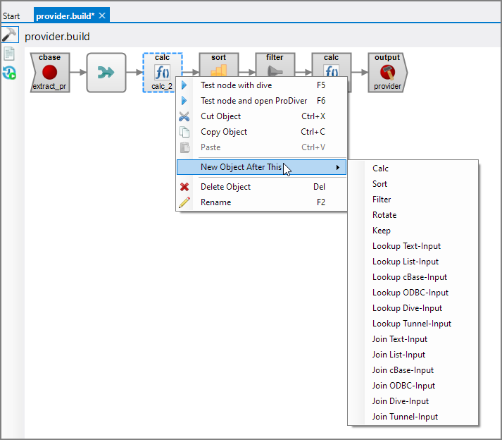 Spectre Build Flow Editor New Object Spectre Build Flow Editor New Object