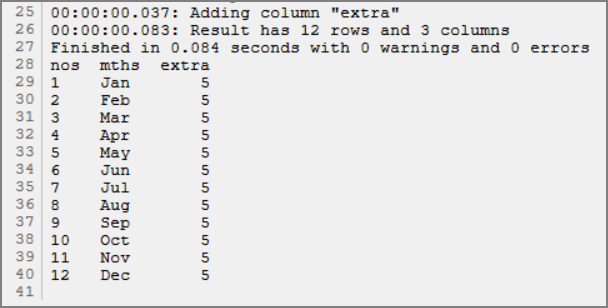 Rotate with extra column Rotate with extra column