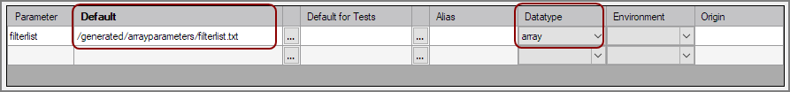 Defining an array parameter in VI Defining an array parameter in VI