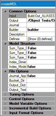 VI Builder Object Attributes Example of attributes pane for the VI Builder output object