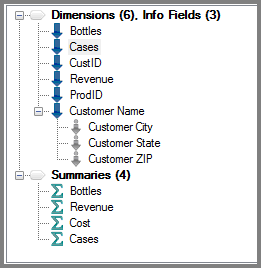 VI Builder Object Tree Grid Example of tree grid for a VI Builder output object