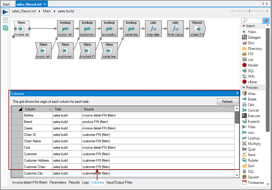 VI Columns Tab VI Columns Tab