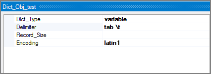 VI Dict Attributes Pane VI Dict Attributes Pane