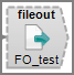 VI Fileout Object Icon Icon for the VI Fileout output object