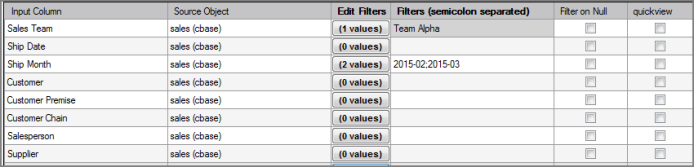 VI Filter Column Grid VI Filter Column Grid