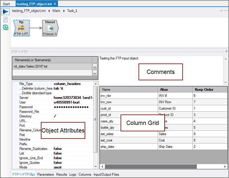 VI FTP Input Object - All Panes VI FTP Input Object - All Panes
