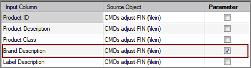 VI Iterate Object Input Column as Parameter Example of VI Iterate output object with input column selected as parameter