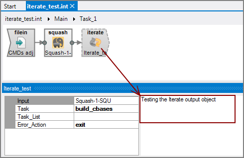 VI Iterate Object with Comments Example of Iterate output object with comments