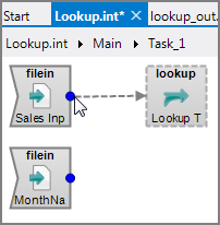 VI Lookup Object Primary Connect Connecting a primary input to a VI Lookup object