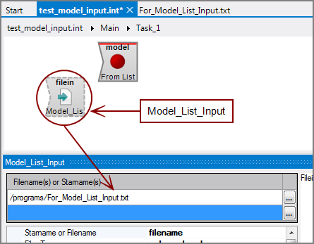 Filein used for Model_List_Input Filein used for Model_List_Input
