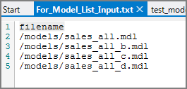 VI Sample text file for model list input attribute VI Sample text file for model list input attribute