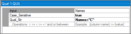 VI Qual Object Attributes Example of the VI Qual object attributes pane
