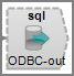 VI SQL Output Object Icon Icon for the VI SQL output object