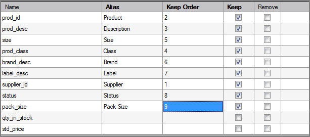 VI SQL Input Column Grid VI SQL Input Column Grid