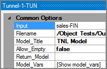 VI Tunnel Object Attributes Example of a VI Tunnel output object's attributes pane